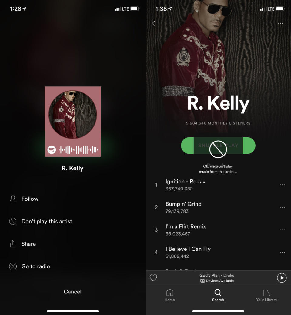 Spotify has introduced a new feature that will let users block music from