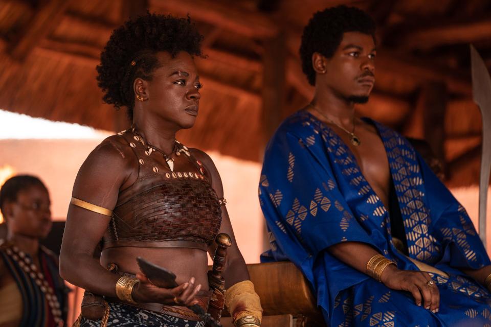 Viola Davis and John Boyega star in "The Woman King."