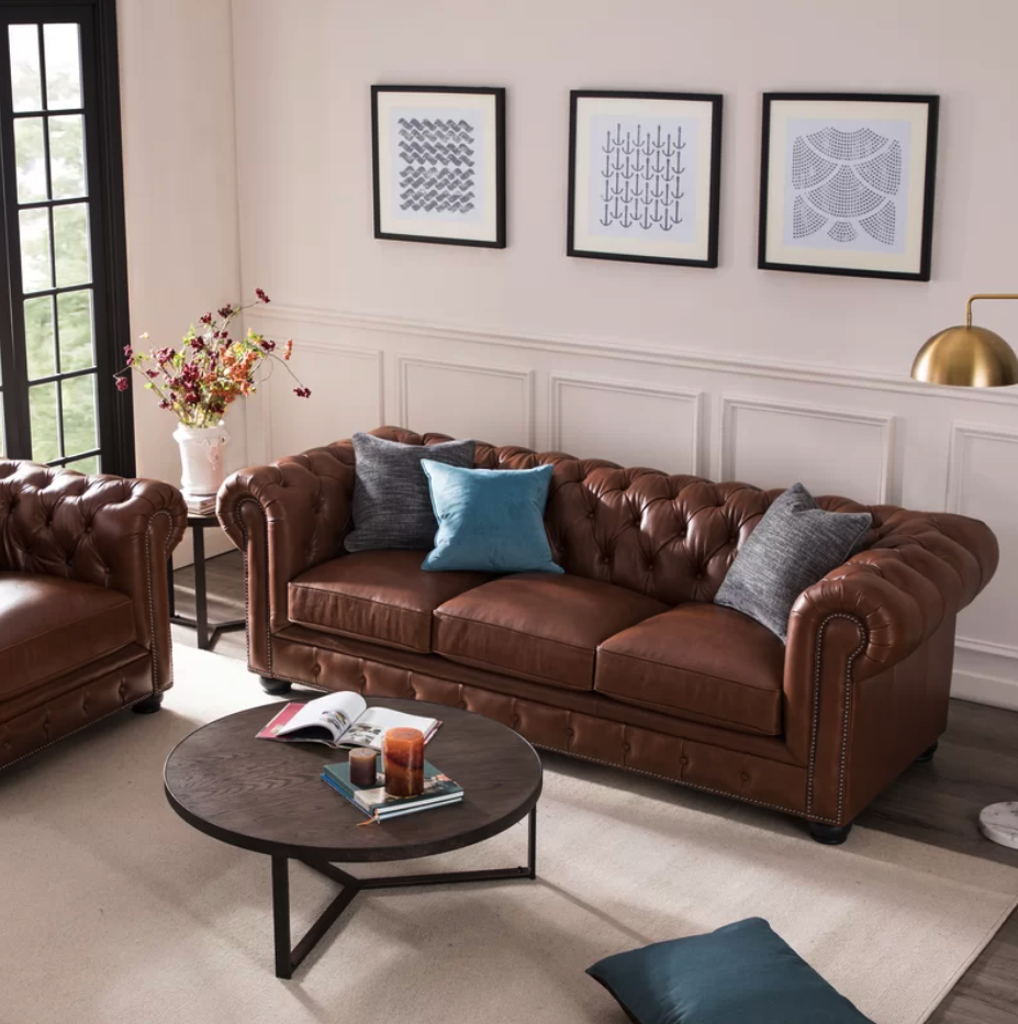 <p><a href="https://go.redirectingat.com?id=74968X1596630&url=https%3A%2F%2Fwww.birchlane.com%2Ffurniture%2Fpdp%2Ffreddie-95-leather-sofa-b000793020.html%3Fpiid%3D40151940&sref=https%3A%2F%2Fwww.goodhousekeeping.com%2Fhome-products%2Fg45531810%2Fbest-leather-couches%2F" rel="nofollow noopener" target="_blank" data-ylk="slk:Shop Now;elm:context_link;itc:0;sec:content-canvas" class="link rapid-noclick-resp">Shop Now</a></p><p>Freddie Chesterfield Sofa</p><p>birchlane.com</p><p>$2751.00</p>