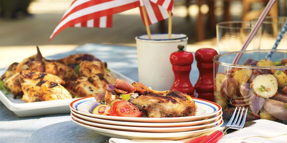 4th of july menu grilled chicken with white barbecue sauce