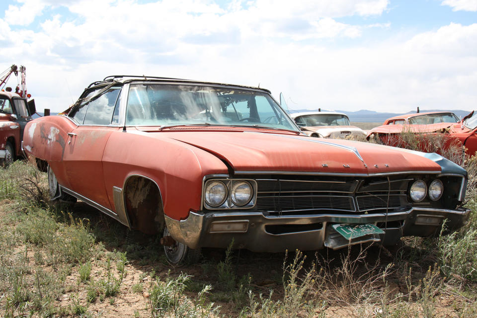 <p>Buick built 562,507 cars in 1967, which made it the US’s fifth most popular domestic brand by volume. Of those, just 2276 were Wildcat convertibles, which makes them super rare today. They’re also quite valuable, which is why we were surprised to discover this one in a Colorado salvage yard. Although it’s complete, the tattered ragtop has been letting in the elements for many years, and the interior has suffered as a consequence.</p>