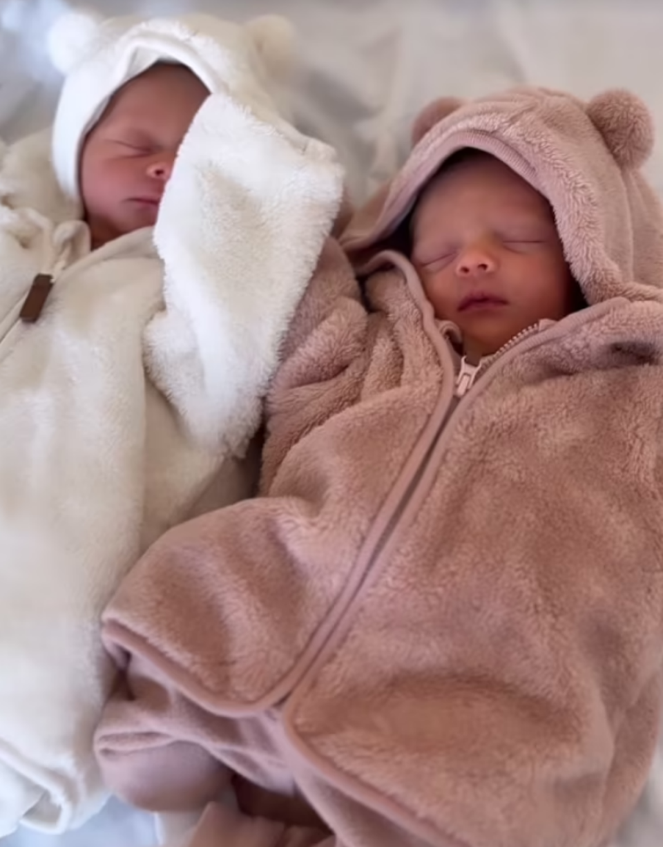 The music star shared an adorable clip of the newborns (Instagram/Fazer)