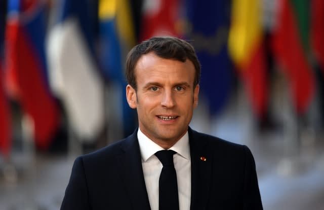 French President Emmanuel Macron 