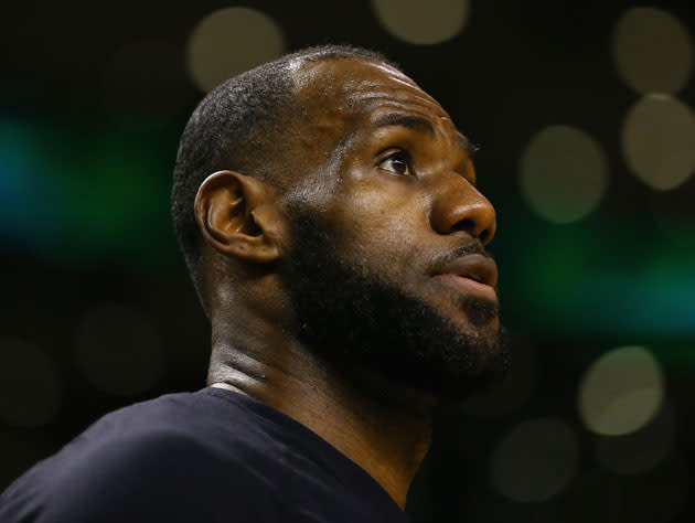 LeBron James played quite well in Boston, and Toronto, and Indiana, and … (Getty Images)