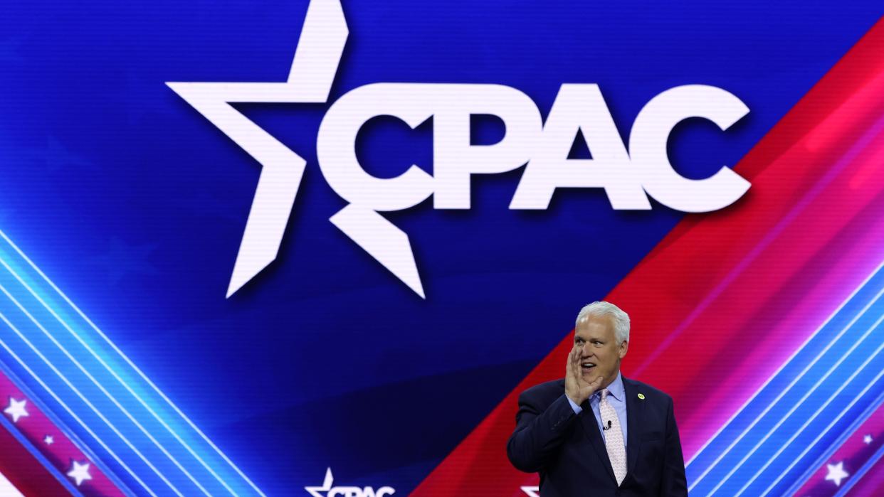  Matt Schlapp speaks during the annual Conservative Political Action Conference. 