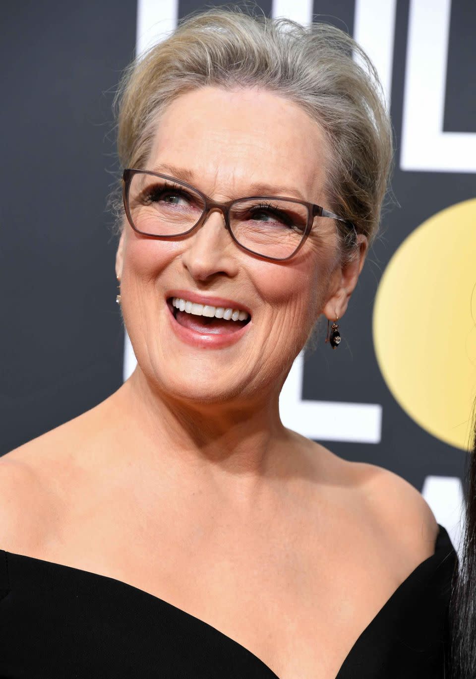 Meryl Streep, here on the Golden Globes red carpet, fully supports Oprah's potential bid for president in 2020. Source: Getty