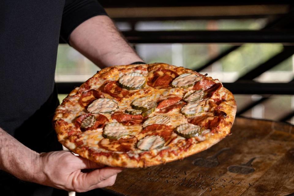 Goodfellas will off Frankie Pickles for Lexington Pizza Week this year. For $10 you get spicy pepperoni paired with zesty dill pickle chips finished with a buffalo ranch drizzle. Lexington Pizza Week is Feb. 19-25. Provided