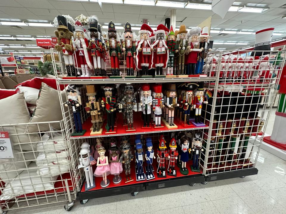 Nutcrackers on display at Michaels