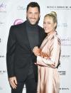 <p>Maks Chmerkovskiy and wife Peta Murgatroyd hit the red carpet at the Kiss the Stars Breast Cancer Awareness Cocktail Hour on Wednesday in West Hollywood. </p>