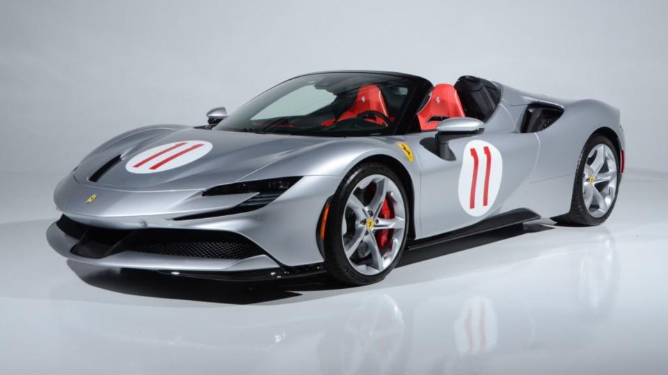 Exclusive 2022 Ferrari SF90 Spider: A Tribute to Racing Legends Heads to Auction