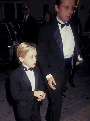 <p>Ron Galella, Ltd./Ron Galella Collection/Getty</p> From Left: Macaulay Culkin and father Kit Culkin in 1993