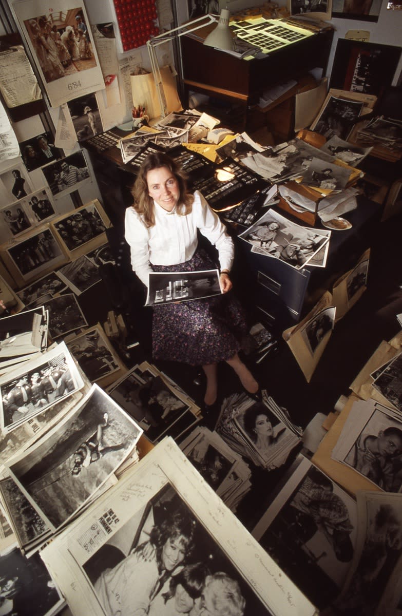 Bobbi Baker Burrows in her office at the Time & Life building in the mid-1980s.