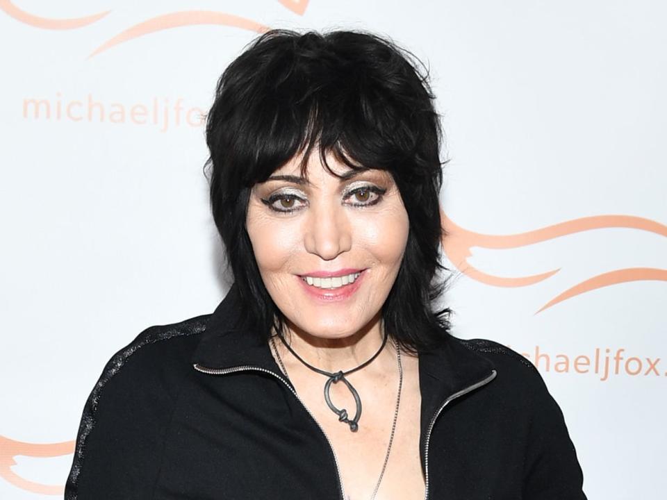 Joan Jett on a red carpet in 2021.