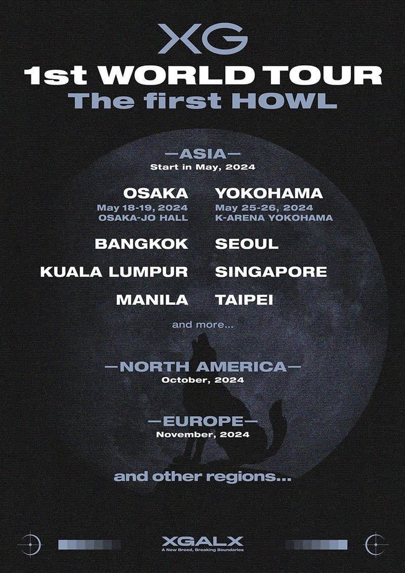 XG世界巡迴演唱會《The first HOWL》。（圖／翻攝自XG IG）