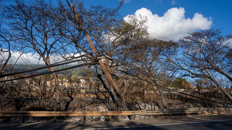Power remains an issue in Lahaina. - Evelio Contreras/CNN