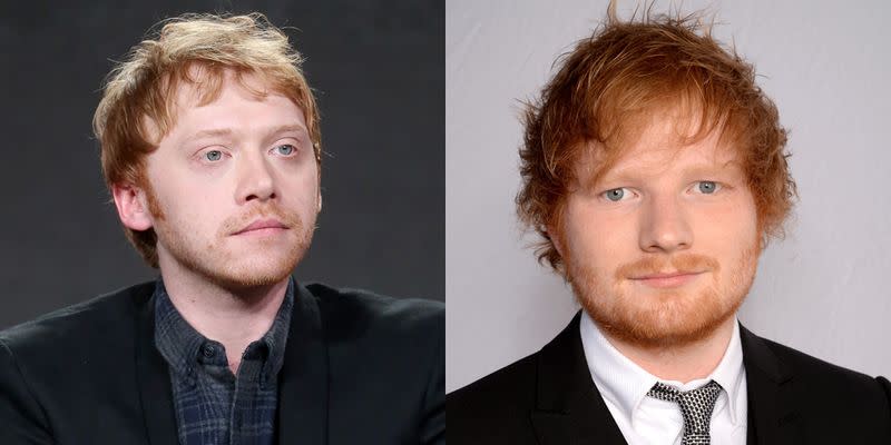 Rupert Grint and Ed Sheeran