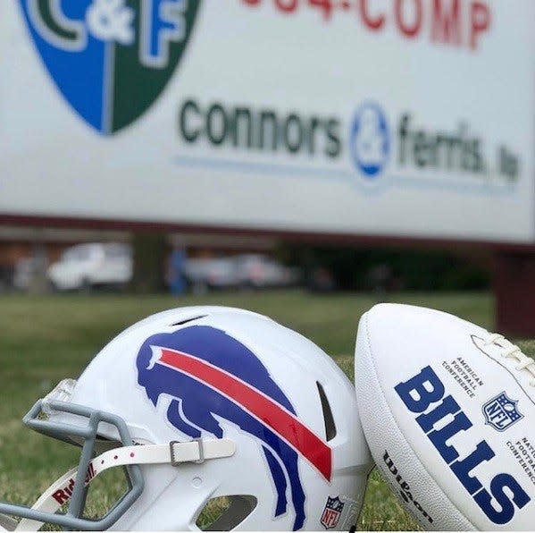 The Connors & Ferris law firm, founded by Hornell native Greg Connors, is a presenting sponsor of the Buffalo Bills training camp in suburban Rochester.