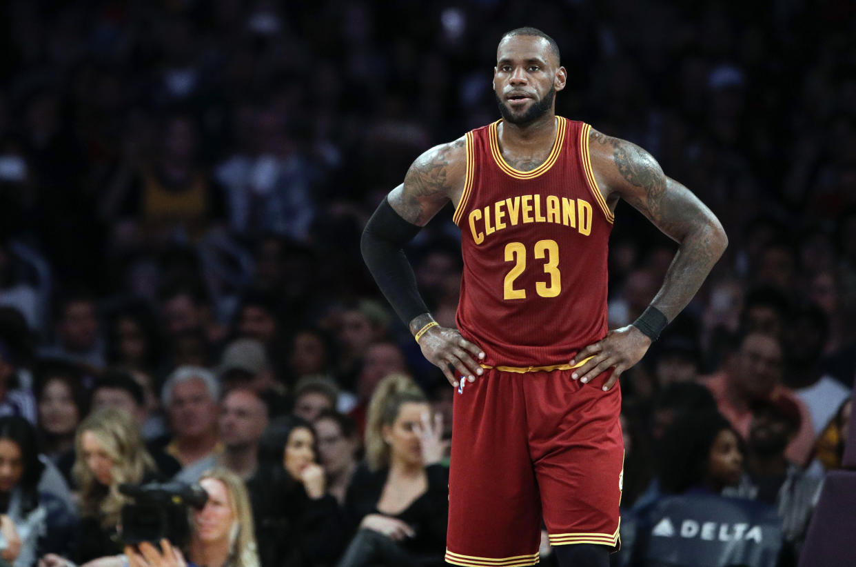 LeBron James has no shortage of teams that are interested in his services. (AP)