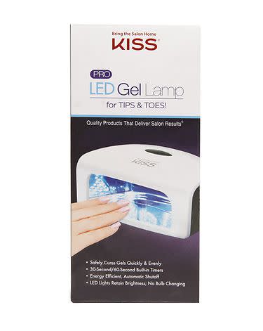 If there's someone on your list who loves getting their nails done, give the gift of an at-home gel polish lamp. They'll save time and money in the long run, so really, you're doing them (and their bank account) a favor.&nbsp;<br /><br /><strong><a href="https://www.walgreens.com/store/c/kiss-pro-led-gel-lamp/ID=prod6176417-product" target="_blank" rel="noopener noreferrer">Get the Kiss Pro LED Gel Lamp for $31.99.</a></strong>