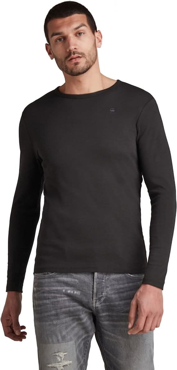 black long sleeve g-star raw tee