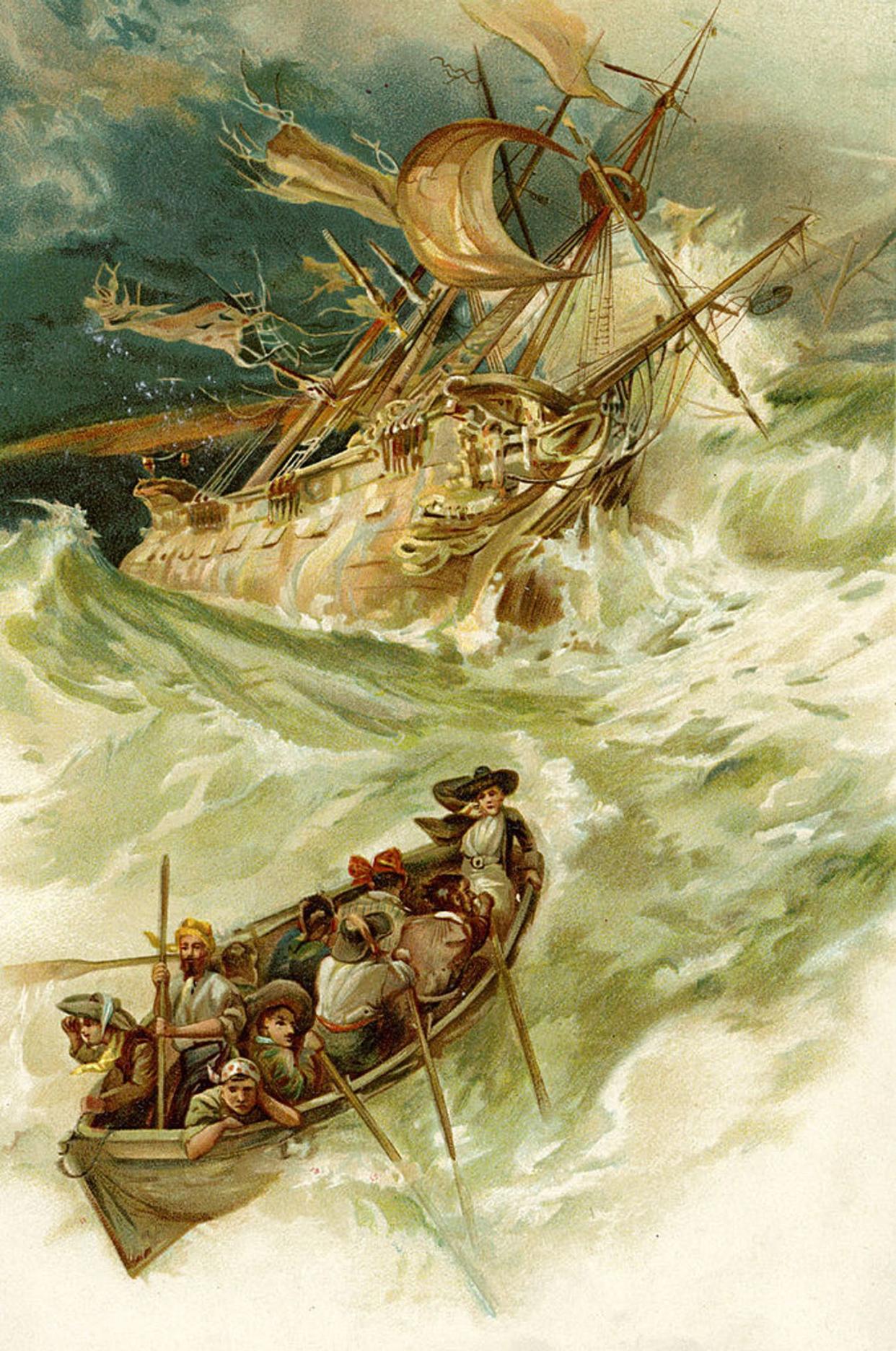 <span class="caption">Nearly lost at sea, Robinson Crusoe lands on an island only to reckon with isolation, solitude and his own life. </span> <span class="attribution"><a class="link " href="https://www.gettyimages.com/detail/news-photo/the-life-adventures-of-robinson-crusoe-by-daniel-defoe-news-photo/171223990?adppopup=true" rel="nofollow noopener" target="_blank" data-ylk="slk:Culture Club/Hulton Archive via Getty Images;elm:context_link;itc:0;sec:content-canvas">Culture Club/Hulton Archive via Getty Images</a></span>