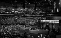 <p>President Obama speaks at the Democratic National Convention Wednesday, July 27, 2016, in Philadelphia, PA. (Photo: Khue Bui for Yahoo News)</p>