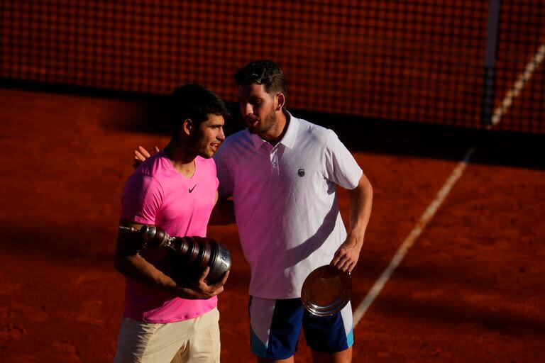 Carlos Alcaraz y Cameron Norrie, campeón y subcampeón del ATP de Buenos Aires 2023