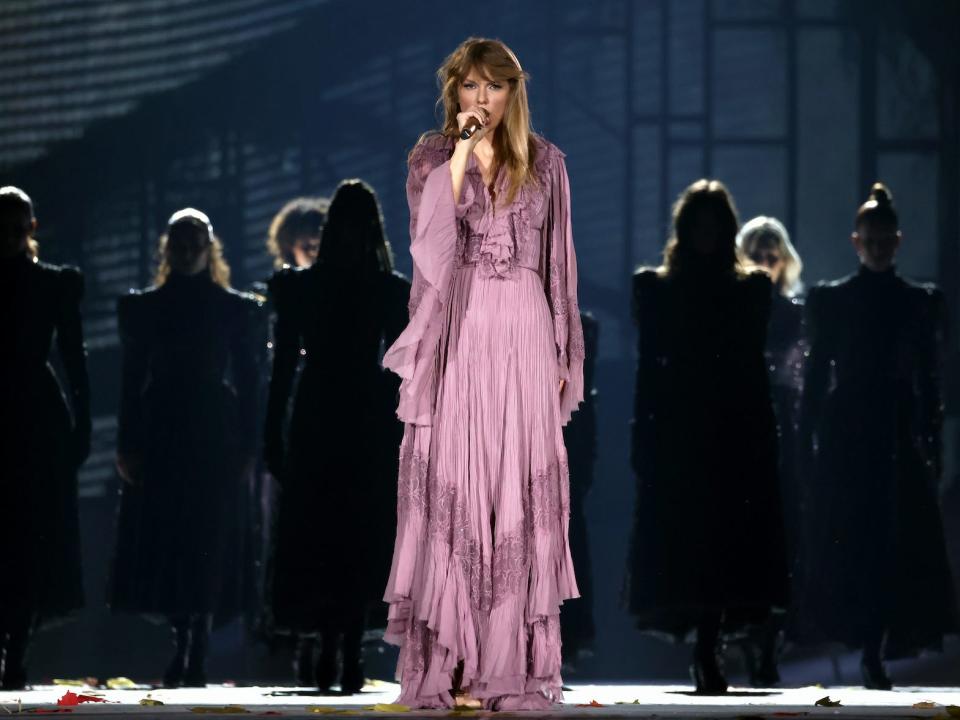 Taylor Swift performs during The Eras Tour.