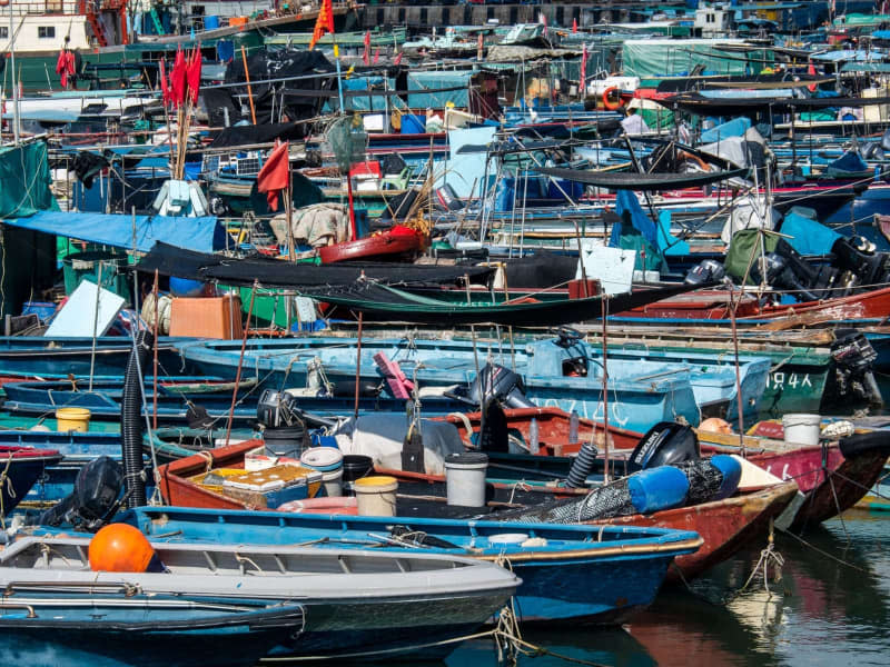 Some of Cheung Chau's fishermen live on their boats. Andreas Drouve/dpa