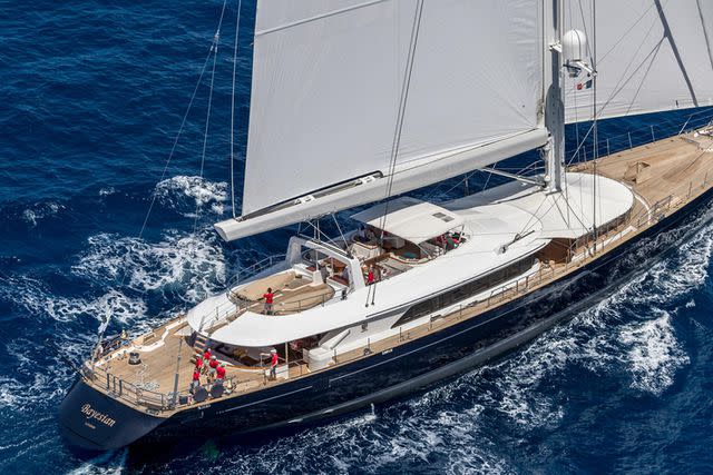 <p>PERINI NAVI PRESS OFFICE/HANDOUT/EPA-EFE/Shutterstock</p> The 'Bayesian' sailing boat