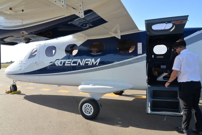 Uno de los aviones que ofrece Flapper para conectar Buenos Aires y Punta del Este