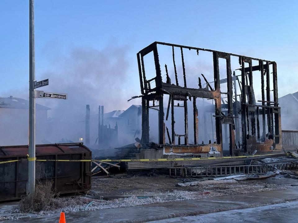 A home under construction in west Edmonton was gutted by fire Monday morning. Fire officials say no injuries were reported.