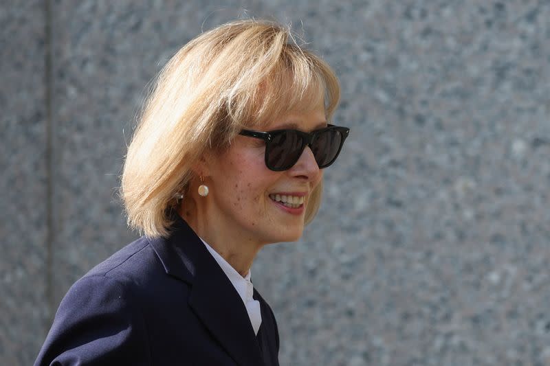 E. Jean Carroll arrives at Manhattan federal court in New York