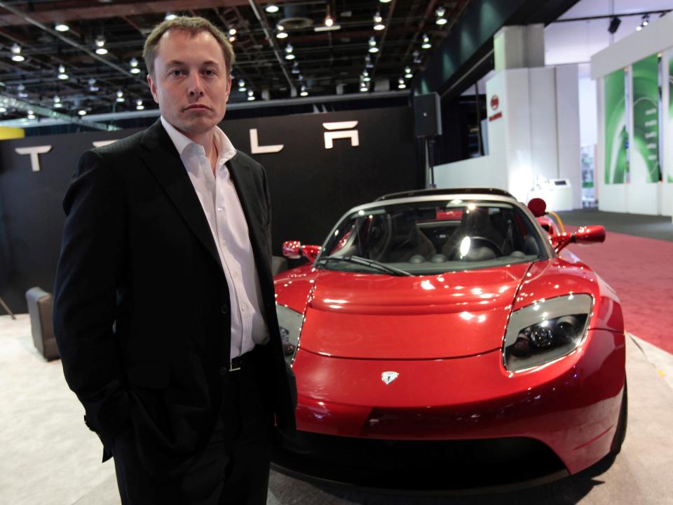 Elon Musk Tesla Roadster