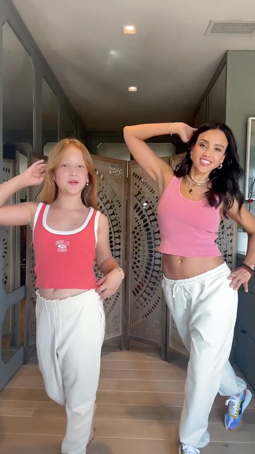 Jessica Alba and Daughter Haven Are Twinning in TikTok Dance Video from Earlier This Summer