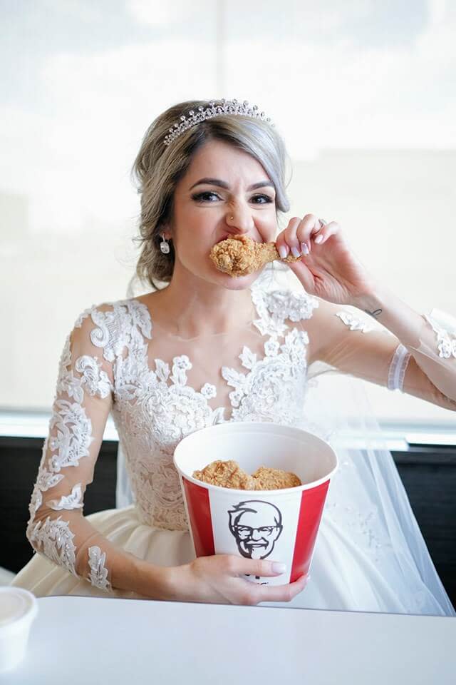 This could be you at your KFC wedding. Photo: Supplied