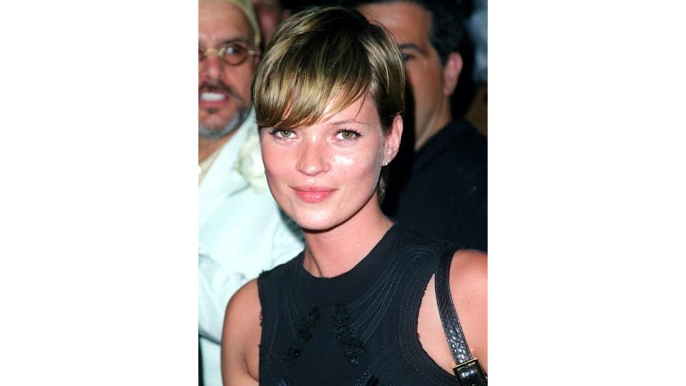 Kate Moss sported an iconic pixie cut earlier in her career