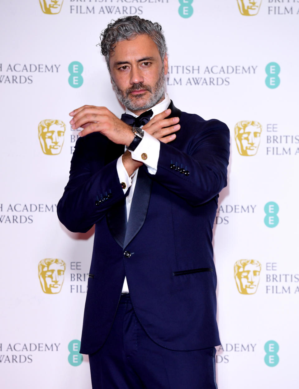 Taika Waititi in the press room at the 73rd British Academy Film Awards held at the Royal Albert Hall, London.