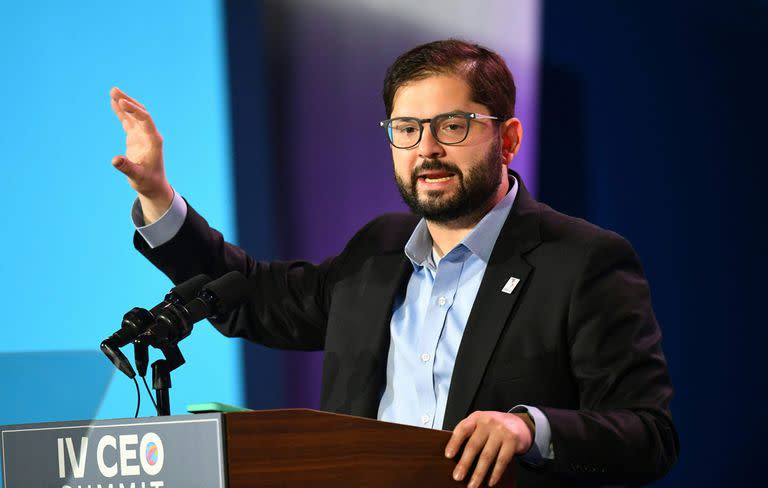 Gabriel Boric, presidente de Chile. (Photo by Patrick T. FALLON / AFP)