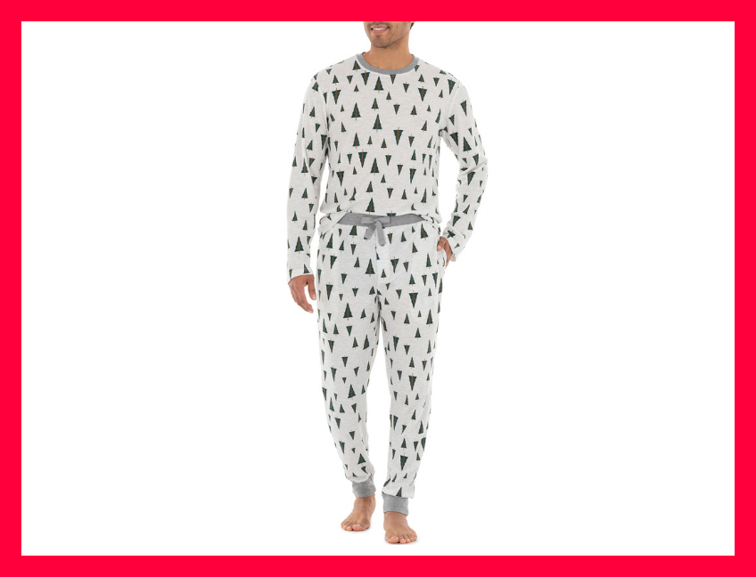 George Men's Holiday Thermal Pajama Set. (Photo: Walmart)