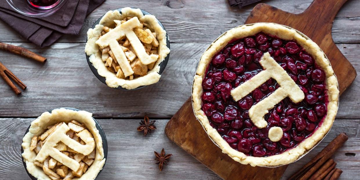 pi day cherry and apple pies