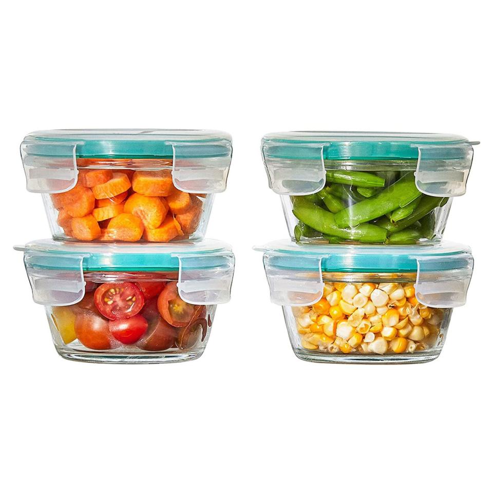 OXO Good Grips 8 Piece Prep, Serve and Store Smart Seal Glass Food Storage Set