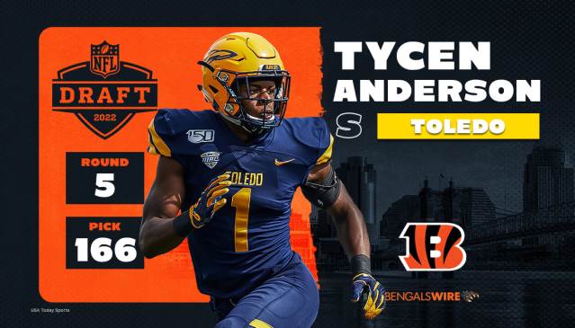 Bengals trade up, select Toledo S Tycen Anderson in fifth round of