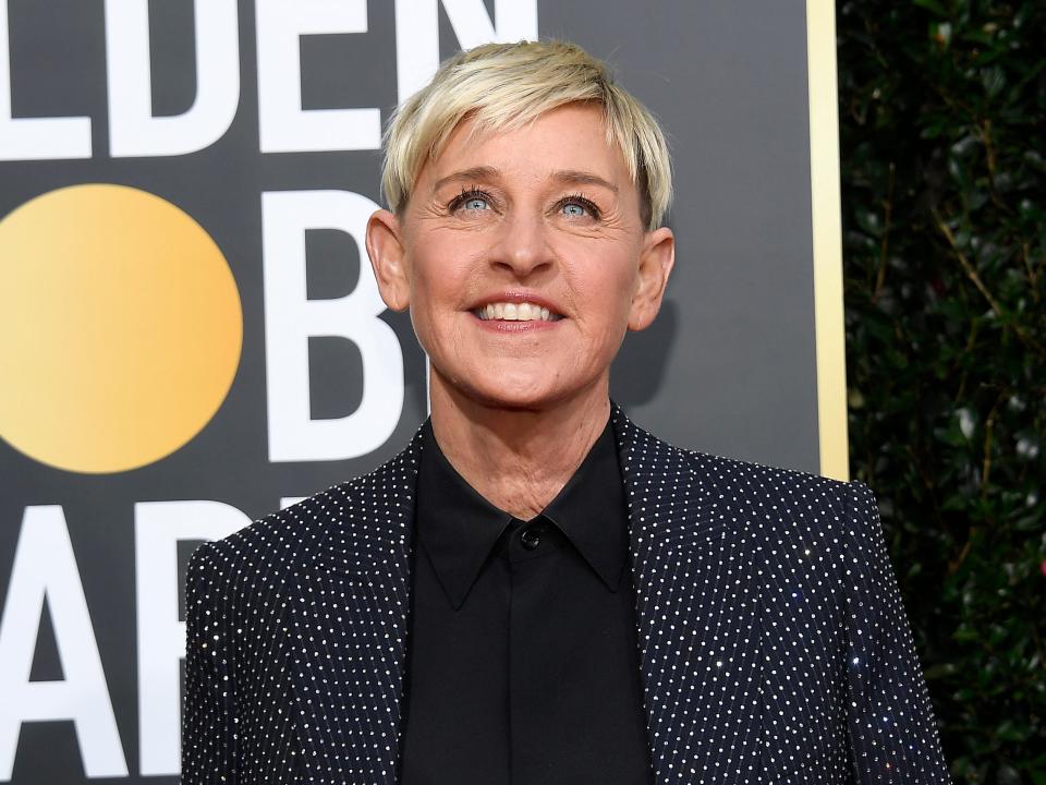 Ellen DeGeneres arrives to the 77th Annual Golden Globe Awards held at the Beverly Hilton Hotel on January 5, 2020.