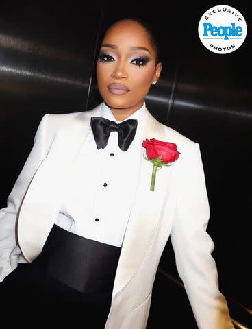 <p>Kenya Rucker</p> Keke Palmer getting ready for the NAACP Image Awards