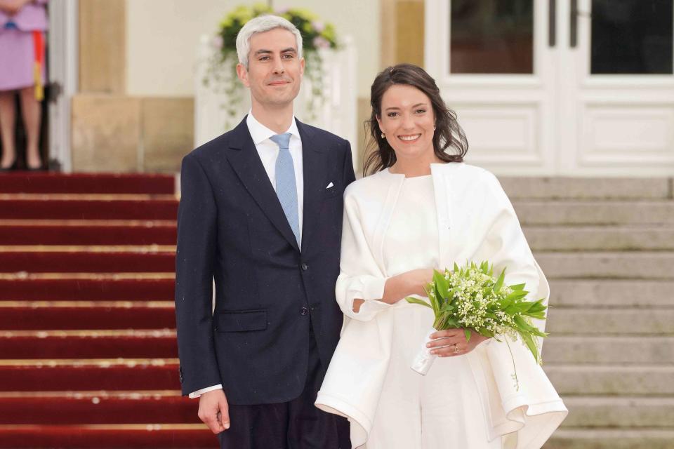 Sylvain Lefevre/Getty Nicolas Bagory and Princess Alexandra of Luxembourg in April 2023