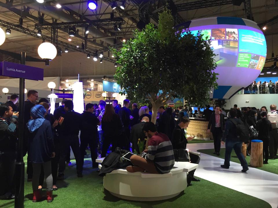 Microsoft Mobile World Congress stand