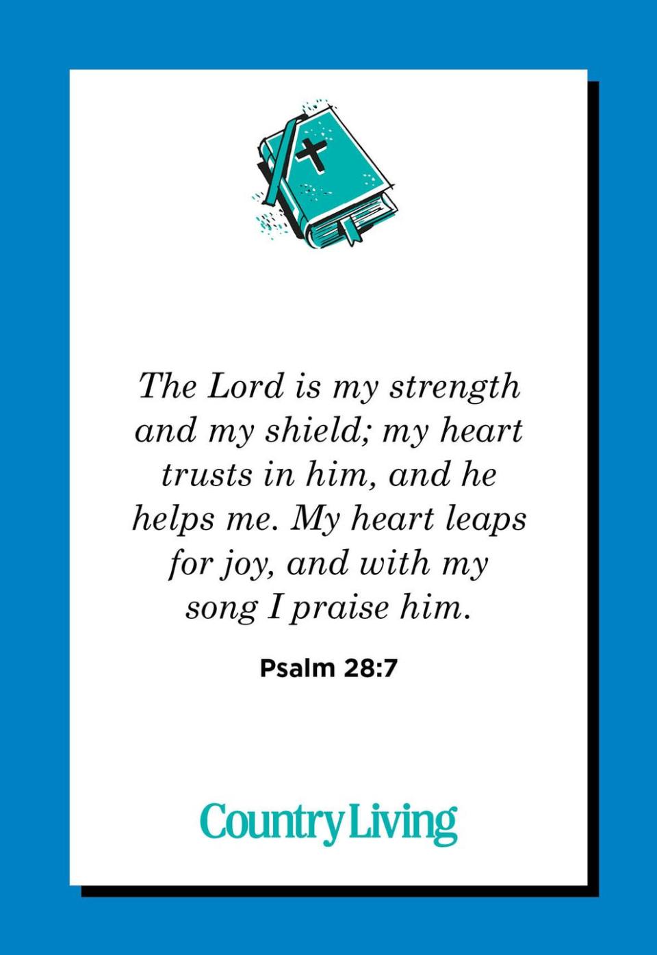 23) Psalm 28:7