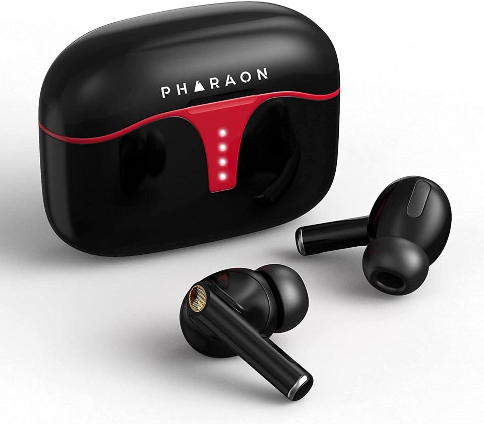 <p>With a built-in mic and powerful bass, the <span>Pharaon M30 True Wireless Earbuds</span> ($18, originally $29) is perfect for work and play. It has smart touch control where you can play and pause with just a tap and skip songs with a quick double tap. </p>