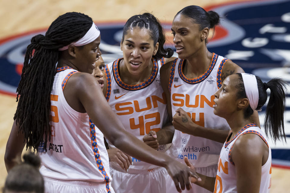 The Connecticut Sun have been planted at the top of the WNBA Commissioner's Cup standings. (Scott Taetsch/Getty Images)